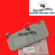 GENUINE OEM TOYOTA 09-16 VENZA LEFT DRIVER GRAY SUN VISOR W/LIGHT 74320-0T022-B1