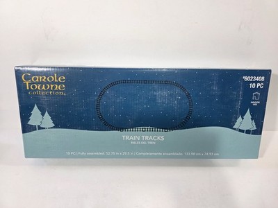 Lemax #6023408 Carole Towne 10 Pc Train Tracks Village Accessory - 52.75 x 29.5''