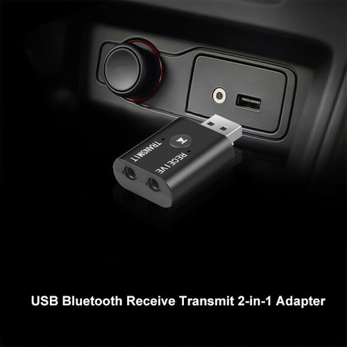 2 in 1 USB Bluetooth 5.0 Transmitter Receiver AUX Audio Adapter for TV/PC/Car - Picture 8 of 10
