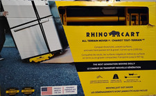 Carro Rhino - Carro de mudanza todo terreno carretilla de mudanza con ruedas 2000 libras RC-1P-RBR