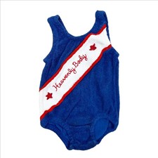 Vintage 1980s Carter's "Heavenly Body" Baby Bathing Suit Size 18 Months Blue