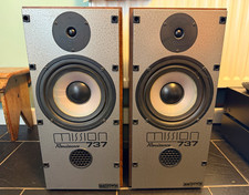 Mission Renaissance 737R 2.0 Wired Speakers Pair Wood Brown/Grey
