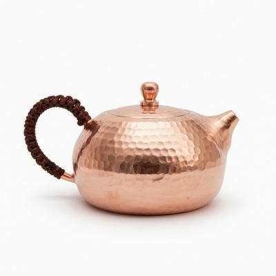 Wasserkocher mit Wickelgriff Herdplatte Wasserkocher reines Kupfer Teekanne geflochtener Griff