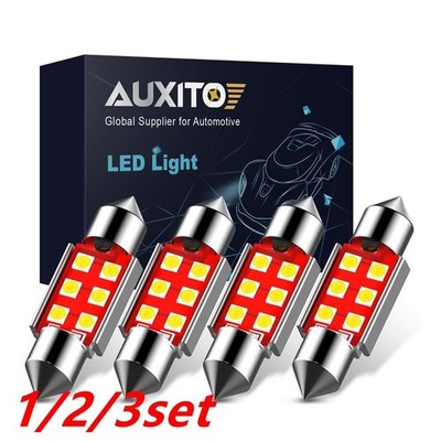 1/2set White 36mm LED Canbus Free Error Dome License Interior Light Bulb Lamp EK