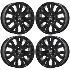 20 Nissan Titan Xd Gloss Black Wheels Rims Factory Oem Set 62728 Exchange 20 Nissan Titan Xd Gloss Black Wheels Rims Factory Oem Set 62728 Exchange