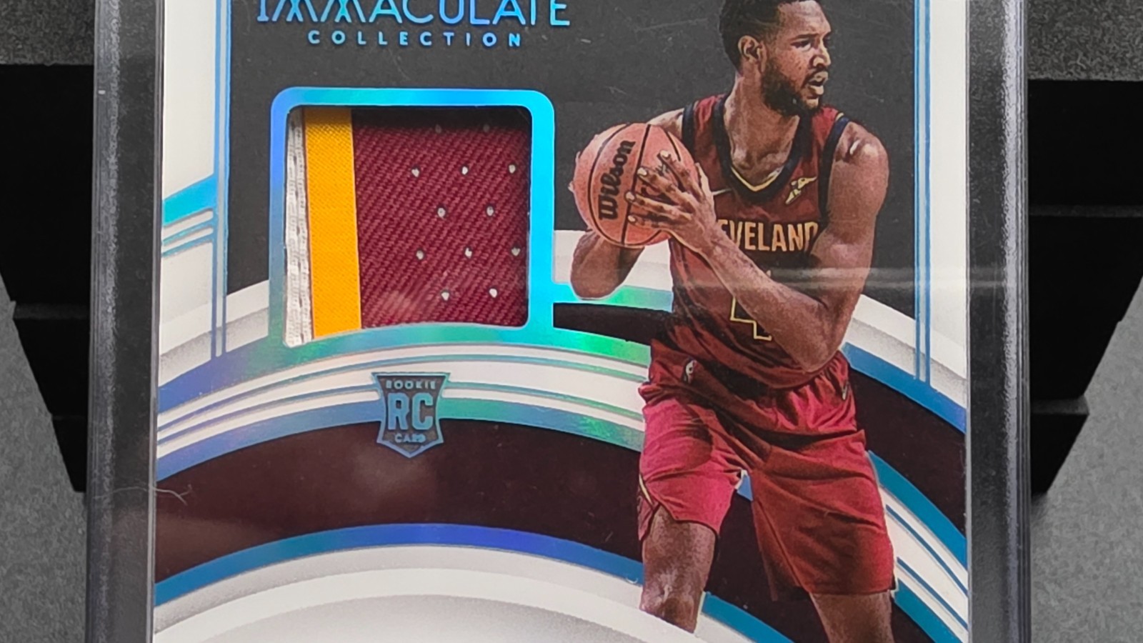 2021-22 EVAN MOBLEY IMMACULATE ROOKIE PATCH AUTOGRAPH ONE OF ONE BLACK BOX 2025  view 5