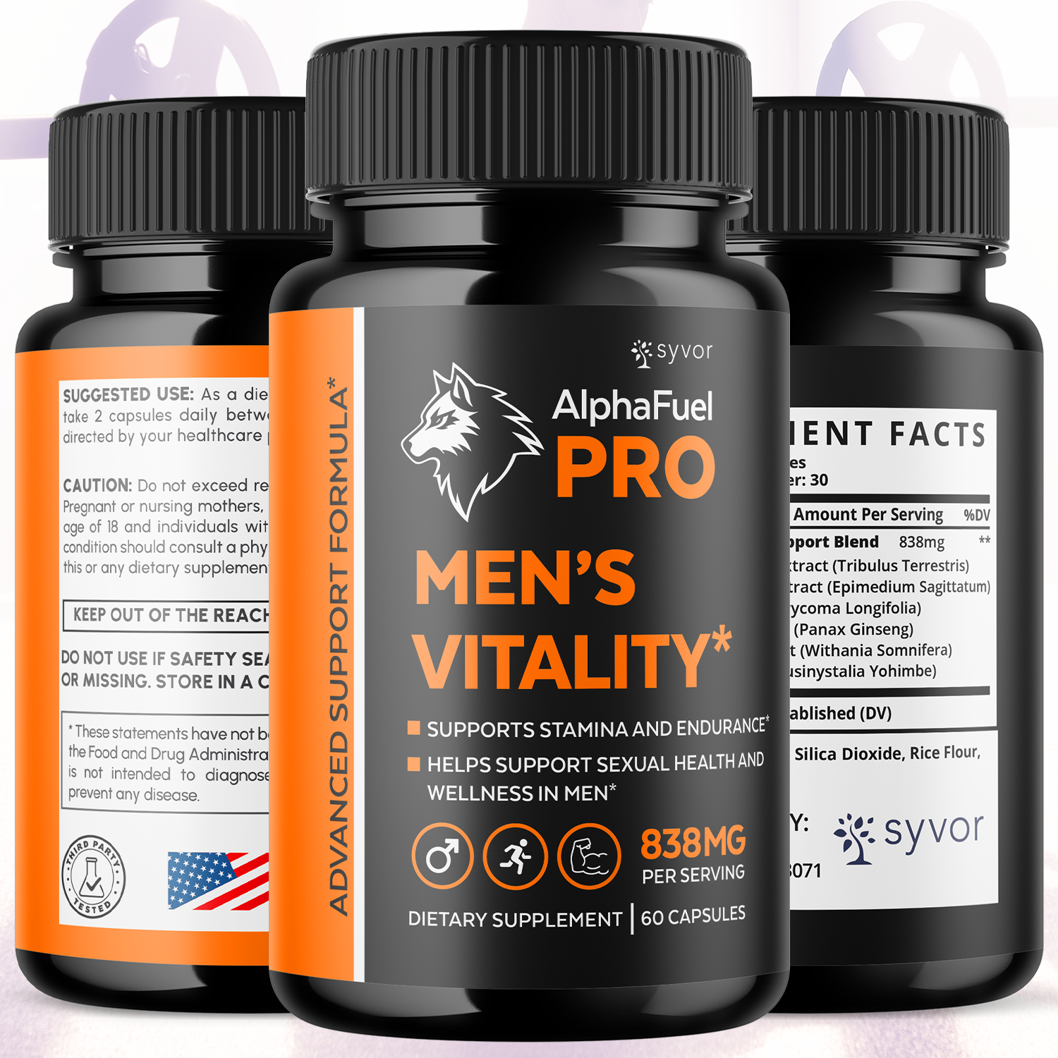 (1 Pack) AlphaFuel Pro Male Support Formula Supplement Alpha Fuel Pro ...