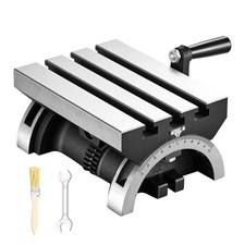 Uimoso Rotary Table 7x5 in Tilting Milling Table Cast Iron Adjustable 0-45&deg;