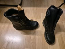 Schwarze Militär Bundeswehr Stiefel Combat Boots Gr 46