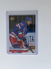 2025-26 Upper Deck Series 2 UD Exclusives Carson Soucy #/100  Rangers #370
