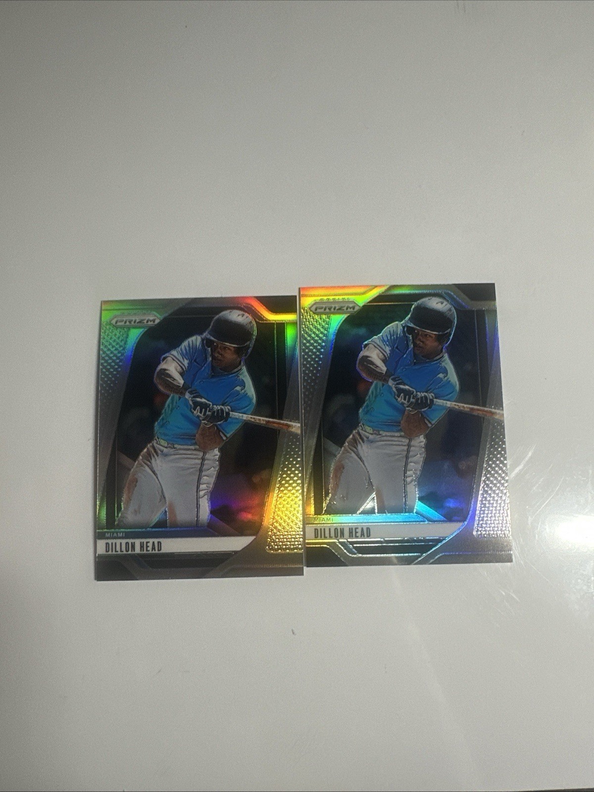 2025 Panini Prizm - Silver Prizm - Dillon Head - #55 - Marlins Lot Of 2