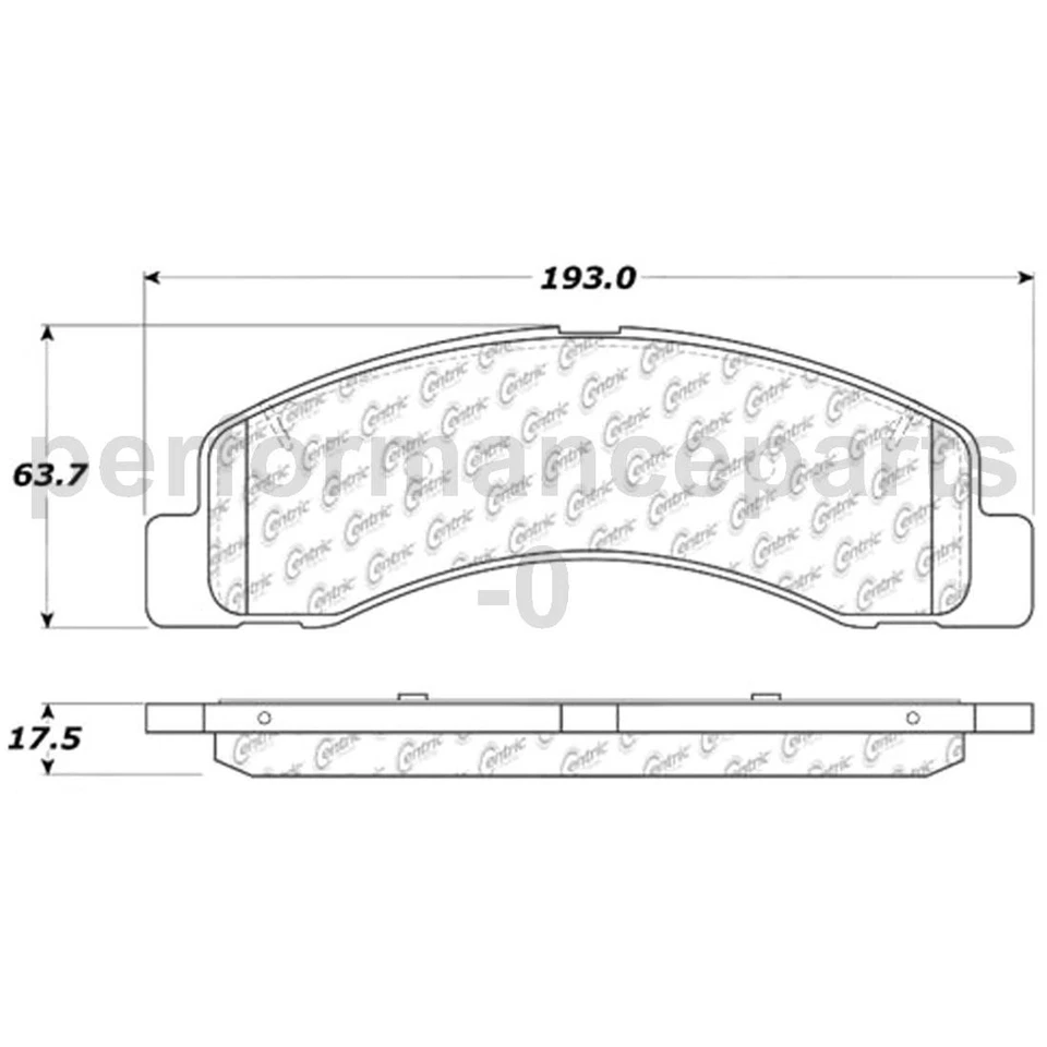 Комплект передних дисковых тормозных колодок дисковый тормоз ротор для Ford F-250 Super Duty 1999-2004 - Изображение 2 из 4