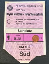 28.November 1979 Uefa-Cup FC Bayern M&uuml;nchen - Roter Stern Belgrad (Serbia)