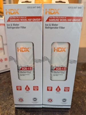 HDX EQS-1-S Standard Refrigerator Water Filter Replacement For Samsung...