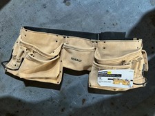 Kobalt Carpenter's Suede Leather Tool Apron 12 Pocket Heavy Duty Work Belt NWT