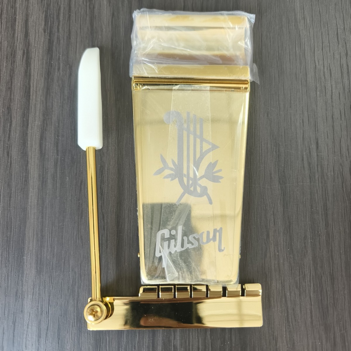 KILLER Engraved GOLD Lyre Maestro Vibrola Tremolo Tailpiece for