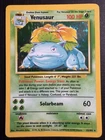 Pokémon TCG Venusaur Base Set 15/102 Holo Rare 100 HP Solarbeam 1999 Wizards