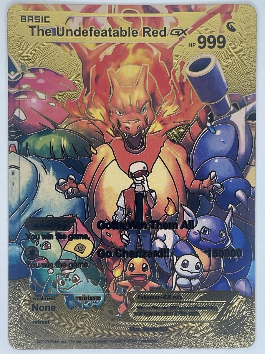 The Underfeatable Red GX Hp 7500000 Gotta Win Them All Card Art 2024 Maters  393.