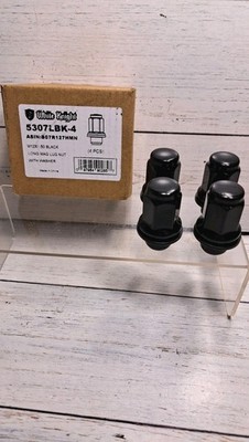 5307LBK-4 Black 1.87'' Height M12x1.50 Toyota SUV OEM Factory Style Mag Lug...