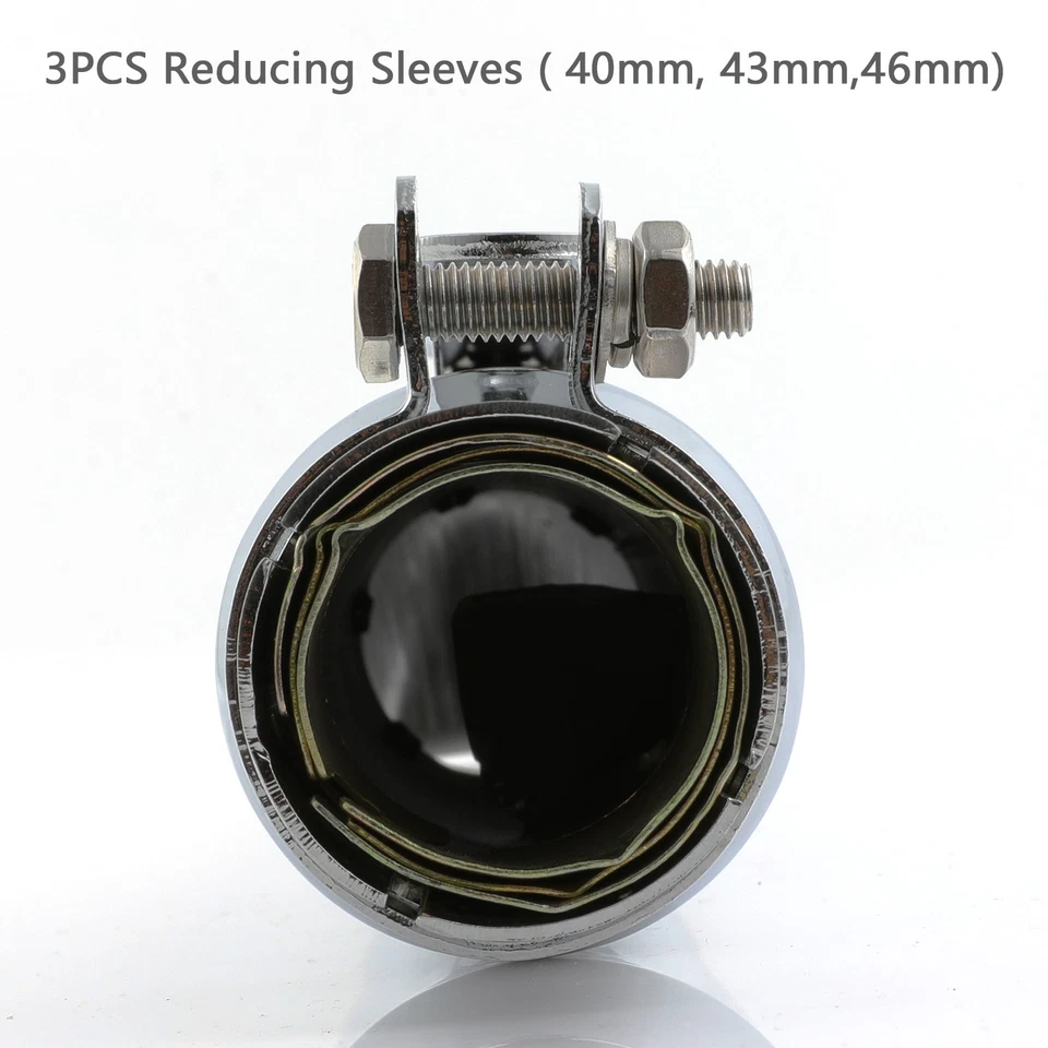 2pcs 20" Exhaust Muffler Pipe Silencers For Yamaha Virago XV 535 125 750 250 920 - Image 4 of 4