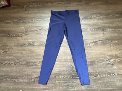 American Apparel Shiny Nylon Tricct Legging Med Blue