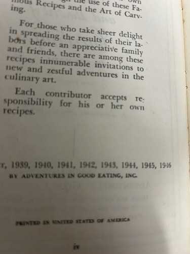 Adventures in Good Cooking and Art of Carving Duncan Hines 1946 aged timeworn - Picture 3 of 10