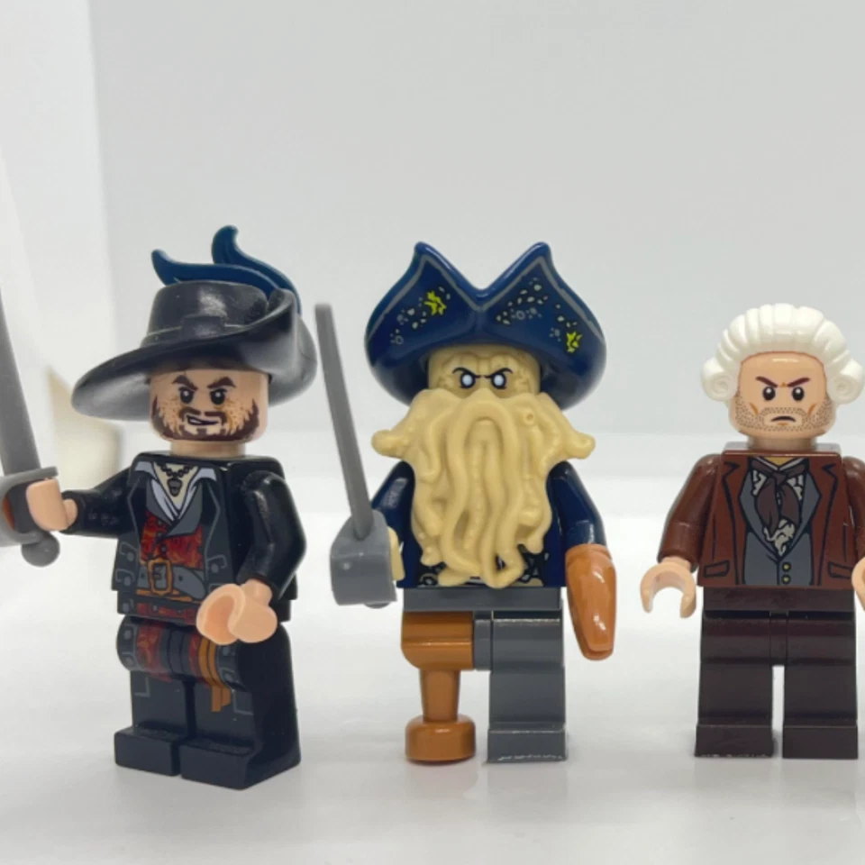 Lote de 6 minifiguras Lego de Piratas del Caribe minifiguras de Davy Jones Will Turner Foto 4 de 4