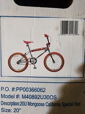 MONGOOSE CALIFORNIA SPECIAL CLASSIC LIMITIED EDITION RED ONLY 528 MADE