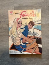 Vintage 76 Whitman Malibu Francie Coloring Book - Barbie Cousin, Used, Worn-T