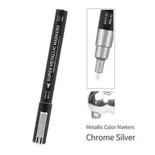Dspiae Super Metallic Chrome Silver Nylon Tip Marker - Hobby and Plastic Model