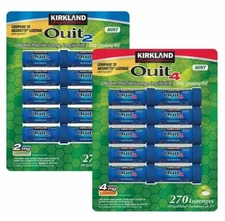 Kirkland Quit 2mg & 4mg Nicotine Polacrilex Lozenge 135/270 ct  MINT -NEW SEALED