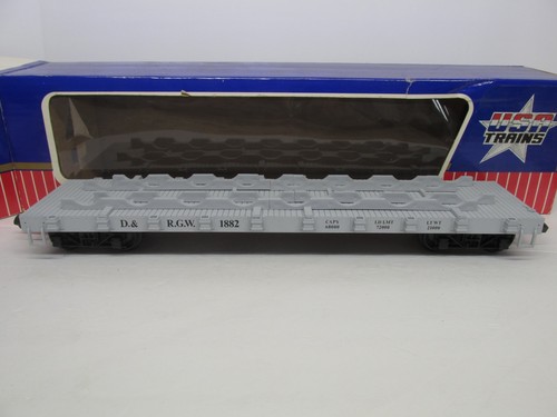 USA TRAINS ~ D & RGW - RIO GRANDE RG RUEDA COCHE PLANO # 1882 ~ ESCALA G ~ LOTE - B | Zustand: Used