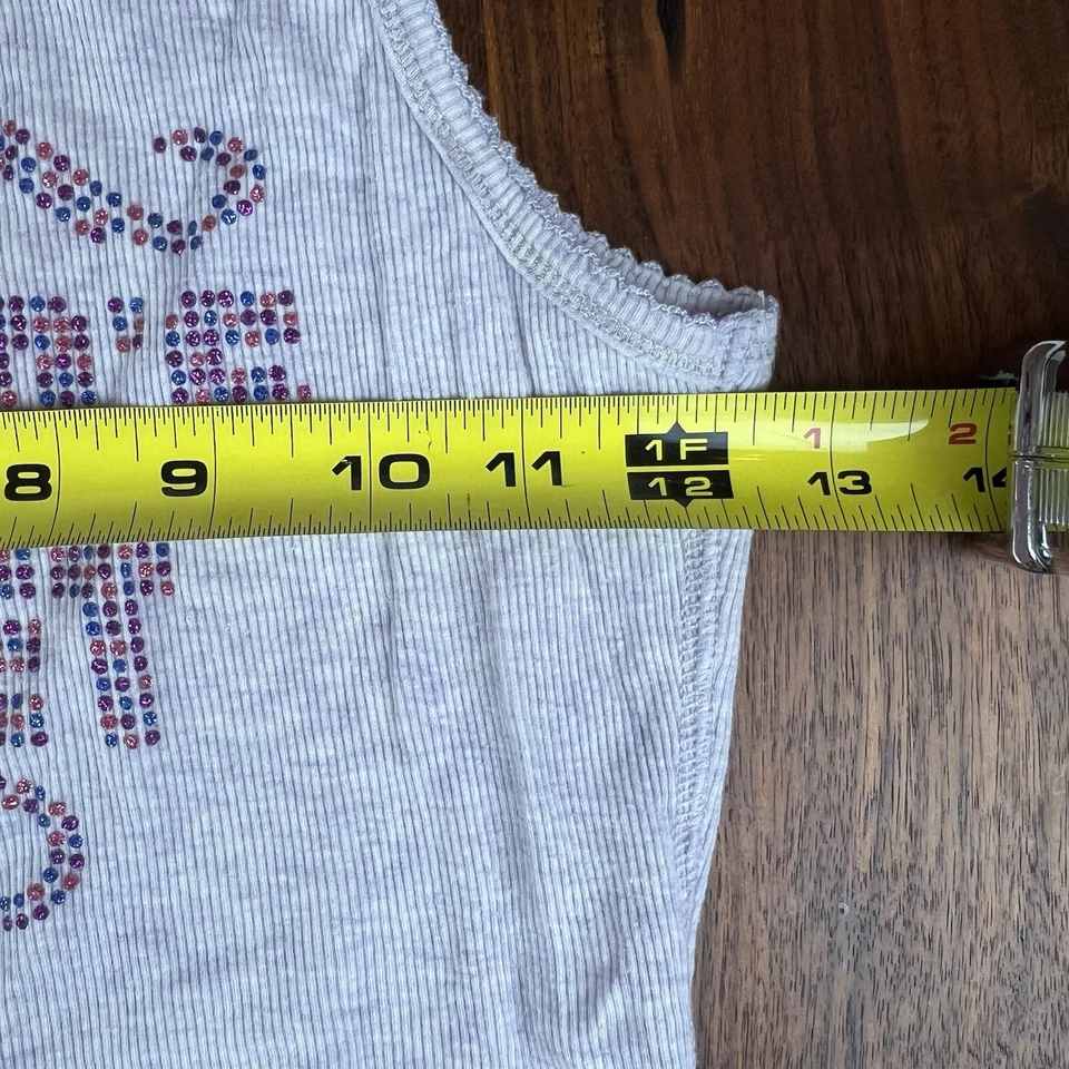 复古 Y2K Victoria’s Secret 粉红色石灰吊带背心灰色大号 — 第 4/4 张图片