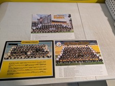 Pittsburgh Steelers autographed signed 3pc lot team pictures Dan Rooney,unknown