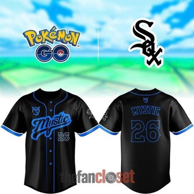 Custom Name - Men's WhiteSox Go Night Team Mystic Jersey - All Size