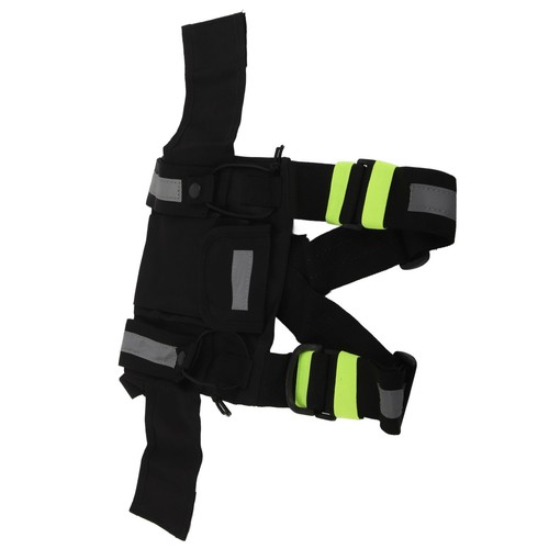Walkie Talkie Chest Bag Green Fluorescent Strip Adjustable Chest Harness U VA - Zdjęcie 5 z 12