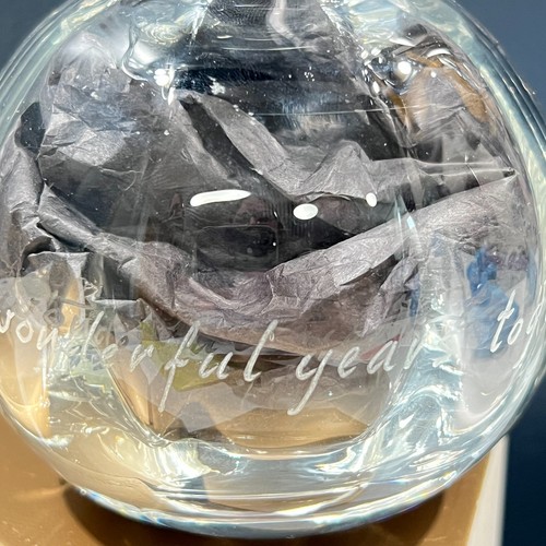 Vietri Engraved Glass Vase 50 Wonderful Years Together Golden Anniversary Gift - Picture 8 of 11