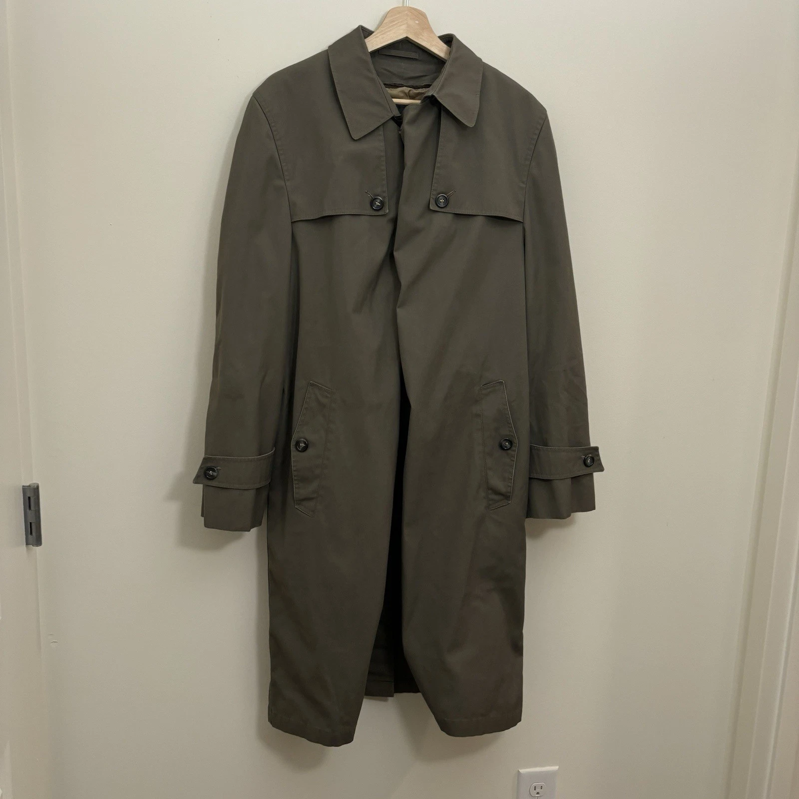 Manteau trench homme vintage Christian Dior MonsiR doublé laine années 90