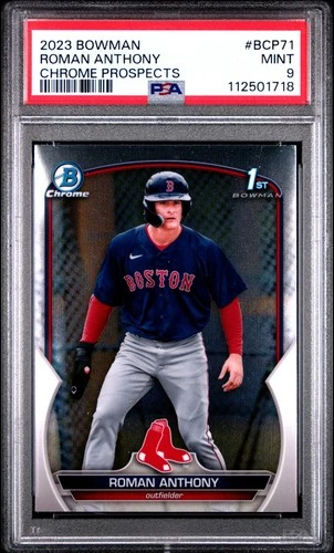 2023 BOWMAN CHROME PROSPECTS #BCP71 ROMAN ANTHONY PSA 9