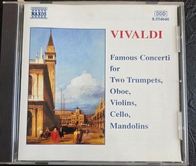 Vivaldi Famous Concerti for Two Trumpets Oboe Violins Cello Mandolins CD