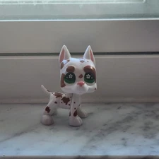 LPS Harlequin Great Dane Dog Custom OOAK Hand Painted Littlest Pet Shop