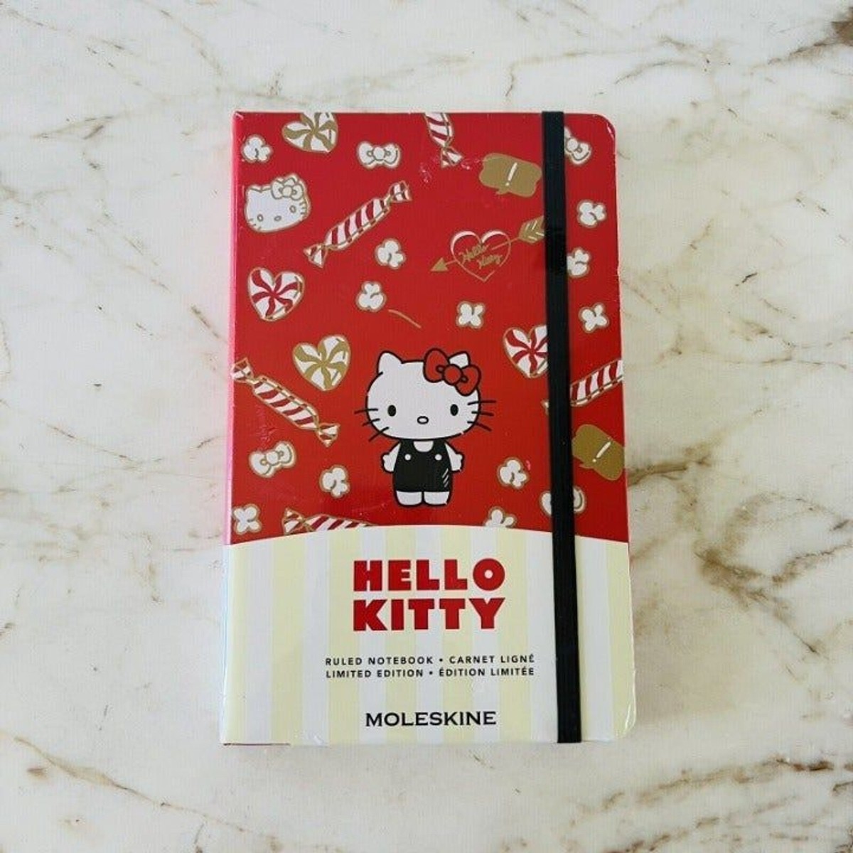 MOLESKINE Limited Edition Hello Kitty Notebook, Red, Ruled, Hard