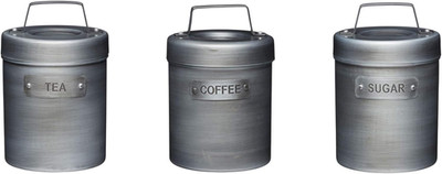Kitchencraft Industrial Kitchen 3-Er Set Vorratsdosen Für Tee, Kaffee Und Zucker