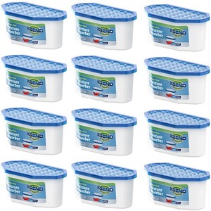 12 Pack Moisture Absorbers - Compact Dehumidifier for Closet & Home, Odor Elimin