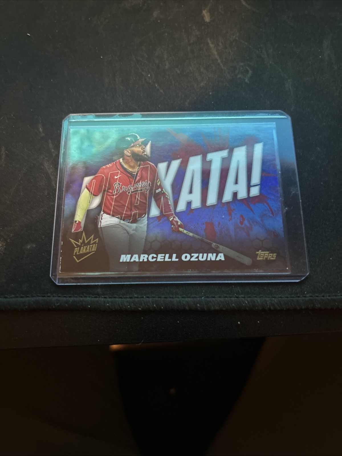 2025 Topps Series 1 Atlanta Braves Marcell Ozuna Plakata SSP Case Hit