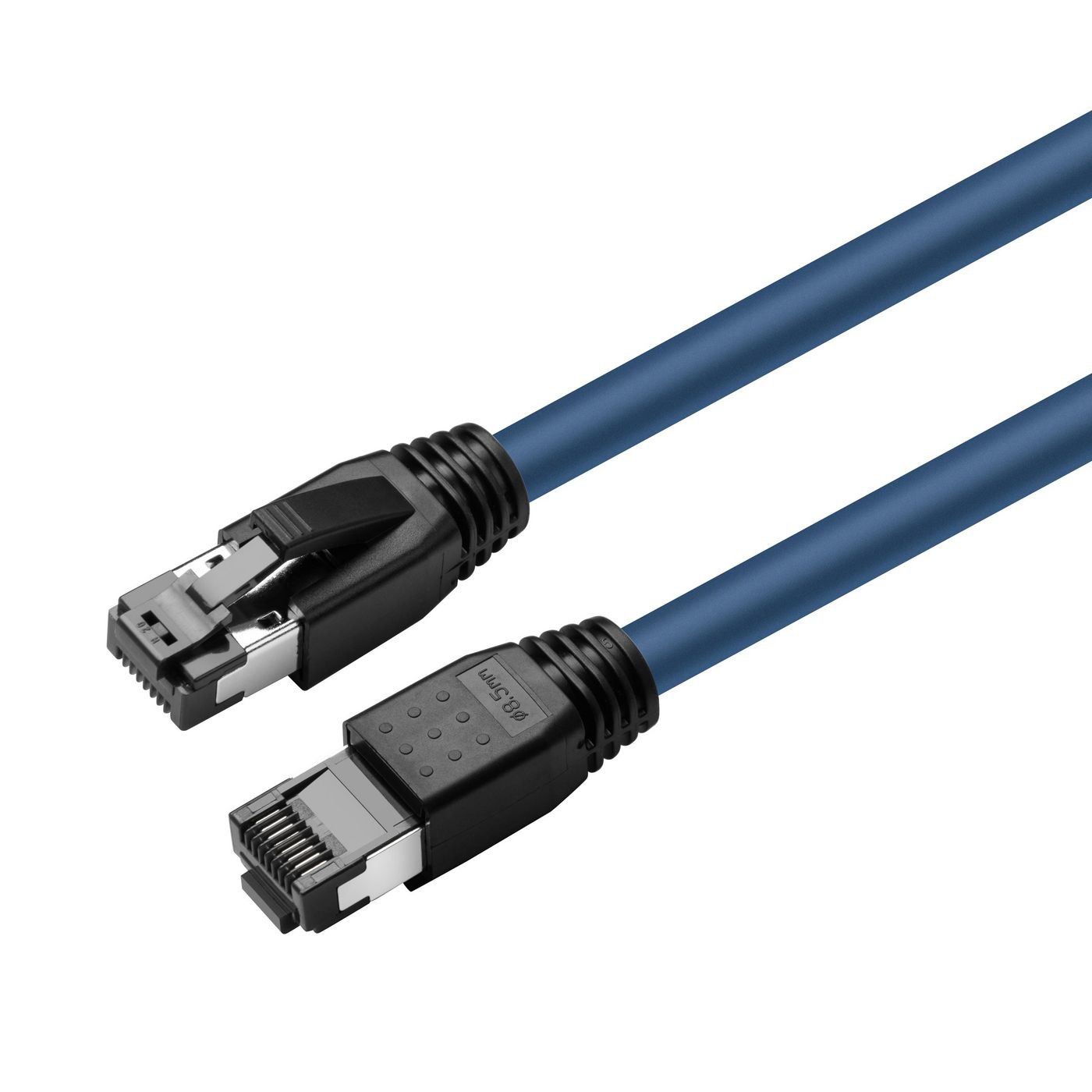 MicroConnect MC-SFTP803B Cat8.1 S/FTP Network Cable, 3m Blue LSZH RJ45 40Gbps