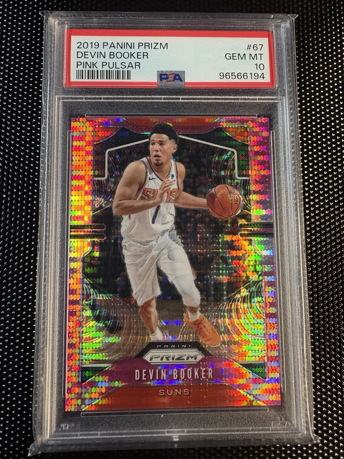 Devin Booker 2019 Panini Prizm Pink Pulsar /42 PSA 10 Gem Mint