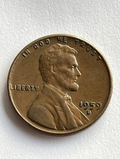 1959 D 1st year issue CLOSE AM “L” in Liberty on rim Lincoln memorial penny