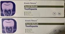 2Pcs. Kraein Netura Tooth Refresh Toothpaste 100g Each,expiration 11/21/2028