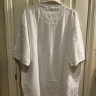 Roatan Honduras White Golf Polo Shirt Men’s 2XL  w/ FLAW Embroidered Palm Trees  — photo 7